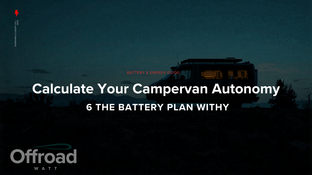 OffroadWatt guide — how to calculate campervan battery autonomy